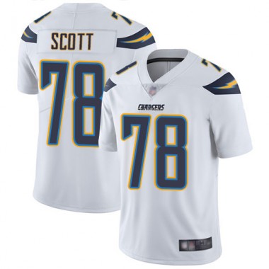 Los Angeles Chargers NFL Football Trent Scott White Jersey Youth Limited 78 Road Vapor Untouchable